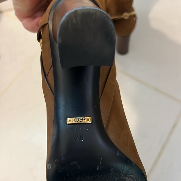 GUCCI
Brown Nubuck Leather Tess Tall Boots size 40 eu - Picture 4 of 6